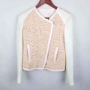 McGinn Neon Tweed & Cream Cross Body Zip Blazer 4
